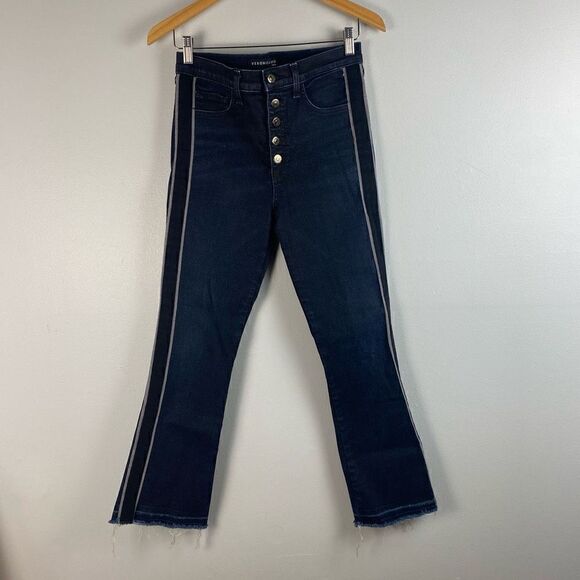 Veronica Beard Jeans Carolyn Baby Boot Kick Flare Royal Wash - Picture 1 of 8